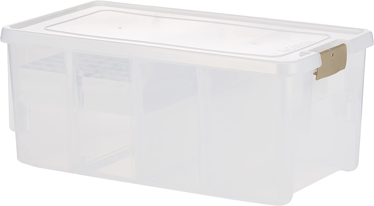 ArtBin 6934AB Satchel with Marker Tray, Art & Craft Organizer, [1] Plastic Storage Case, Clear, Semi, 0 - Image 1